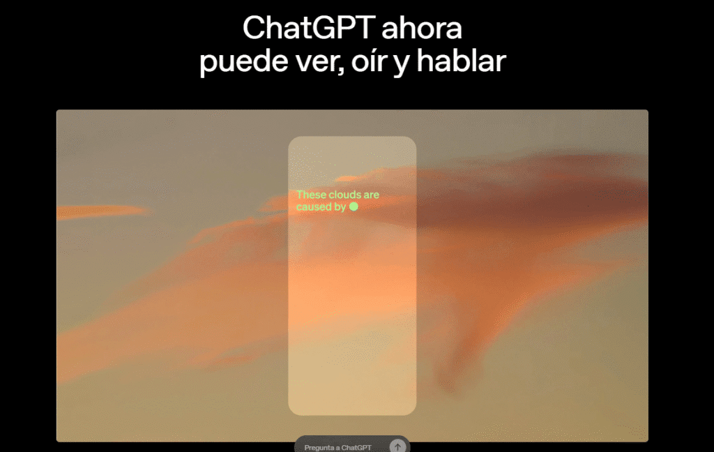 alt:"Pantalla de configuración para cambiar la voz a ChatGPT desde la app (modo conversación 2025)"