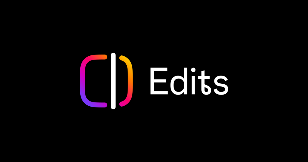 alt="interfaz de la aplicación Instagram Edits en el móvil"