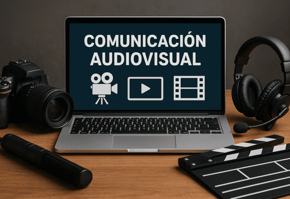 alt="Estudiante editando video con software profesional