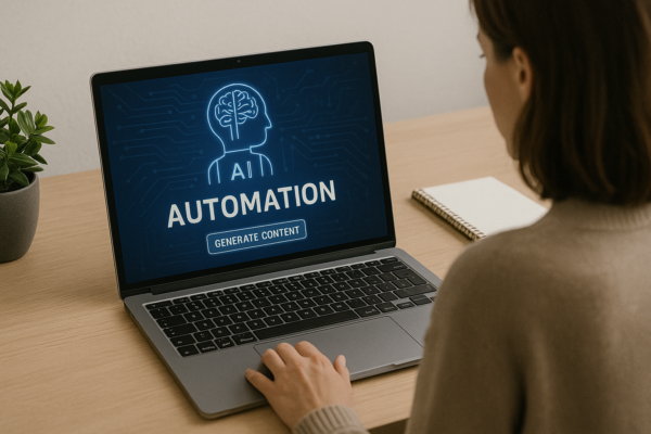 Automatización de contenido con IA: qué es, herramientas y cómo aplicarla en 2025 alt="automatización de contenido con IA en redes sociales"